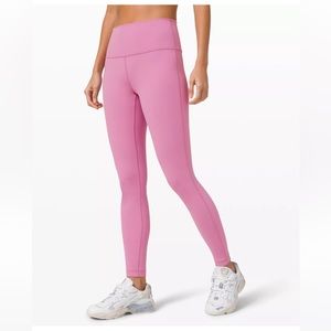 NWOT Lululemon Wunder Under High-Rise Tight in Magenta Glow, size 8